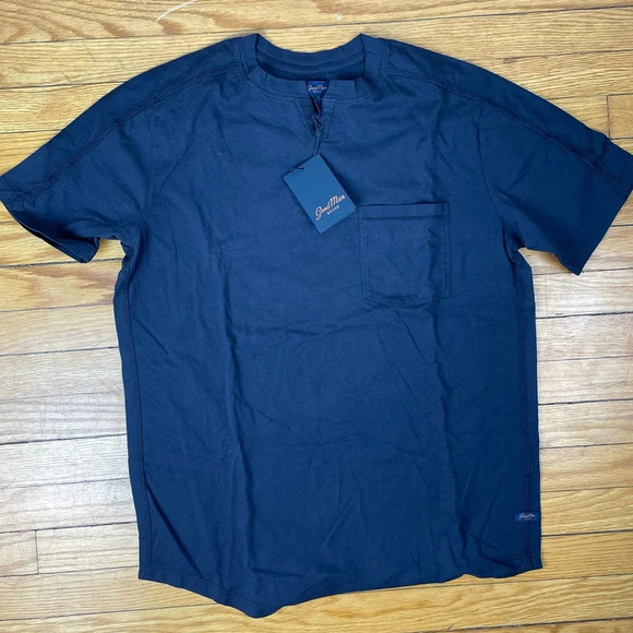 Good Man Brand V-Notch Premium Cotton  T-Shirt, dark navy, size small - Picture 6 of 9